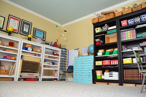 Montessori Homeschool Classroom (Photo from What DID We DO All Day)