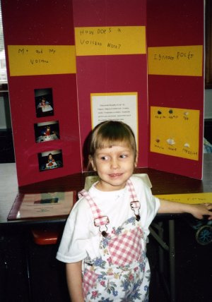 A Montessori foundation helped Christina have the concentration and self-confidence to complete and present a homeschool science fair project at age 4.