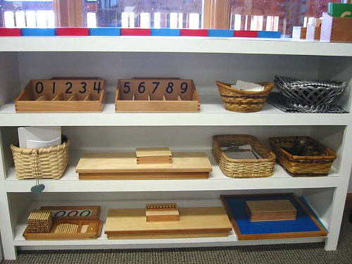 Montessori Math Materials (Photo from Raintree Montessori School)