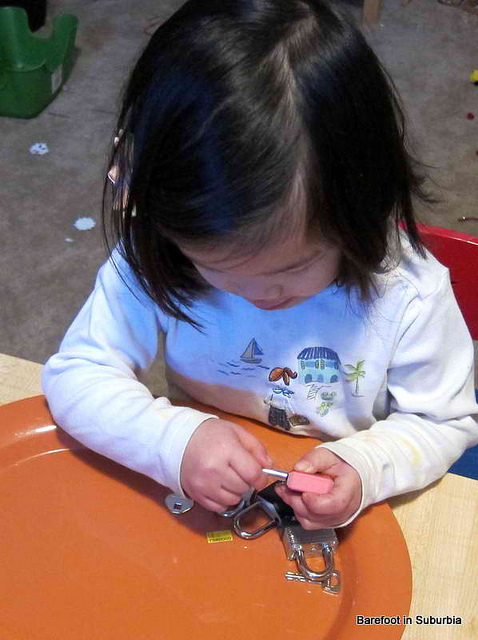 Working with Locks and Keys (Photo from Barefoot in Suburbia)