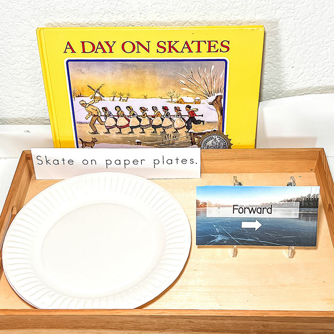 A Day on Skates Book with Skating on Paper Plates Activity