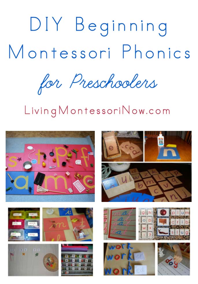 DIY Beginning Montessori Phonics for Preschooelrs