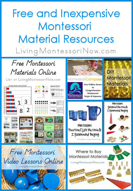 Free and Inexpensive Montessori Material Resources