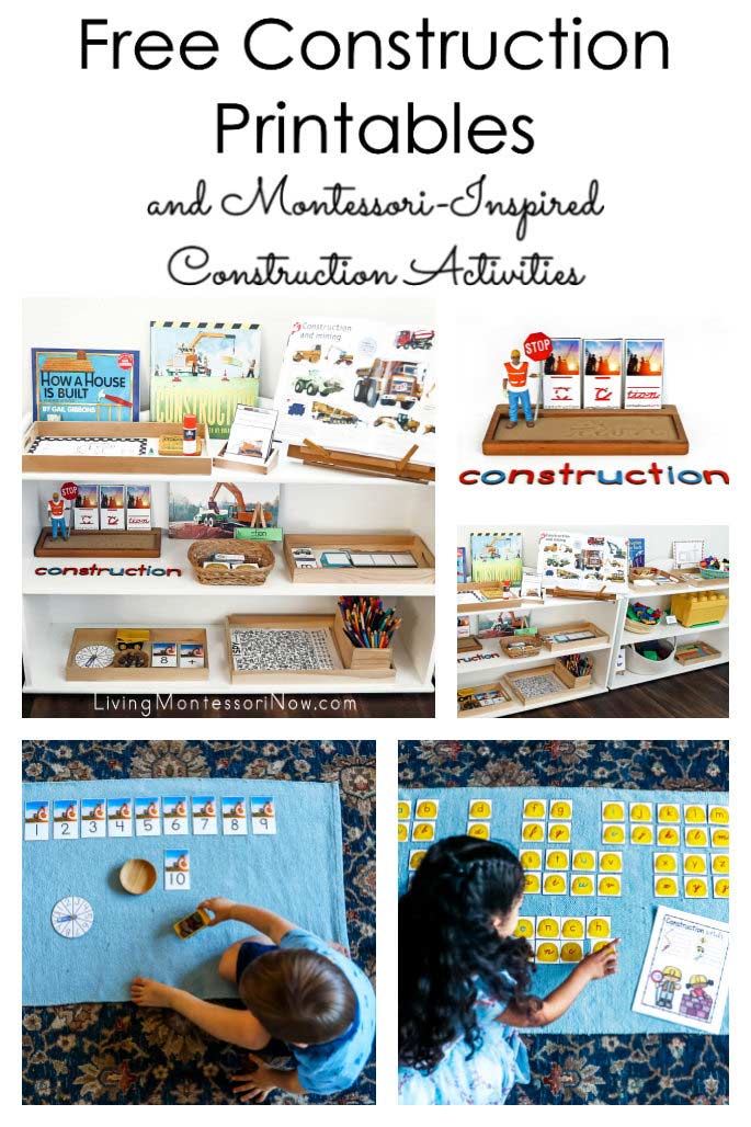 Free Construction Printables and Montessori-Inspired Construction Activities