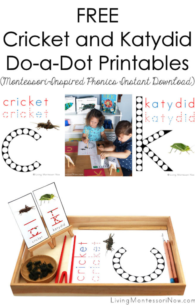 Free Cricket and Katydid Do-a-Dot Printables
