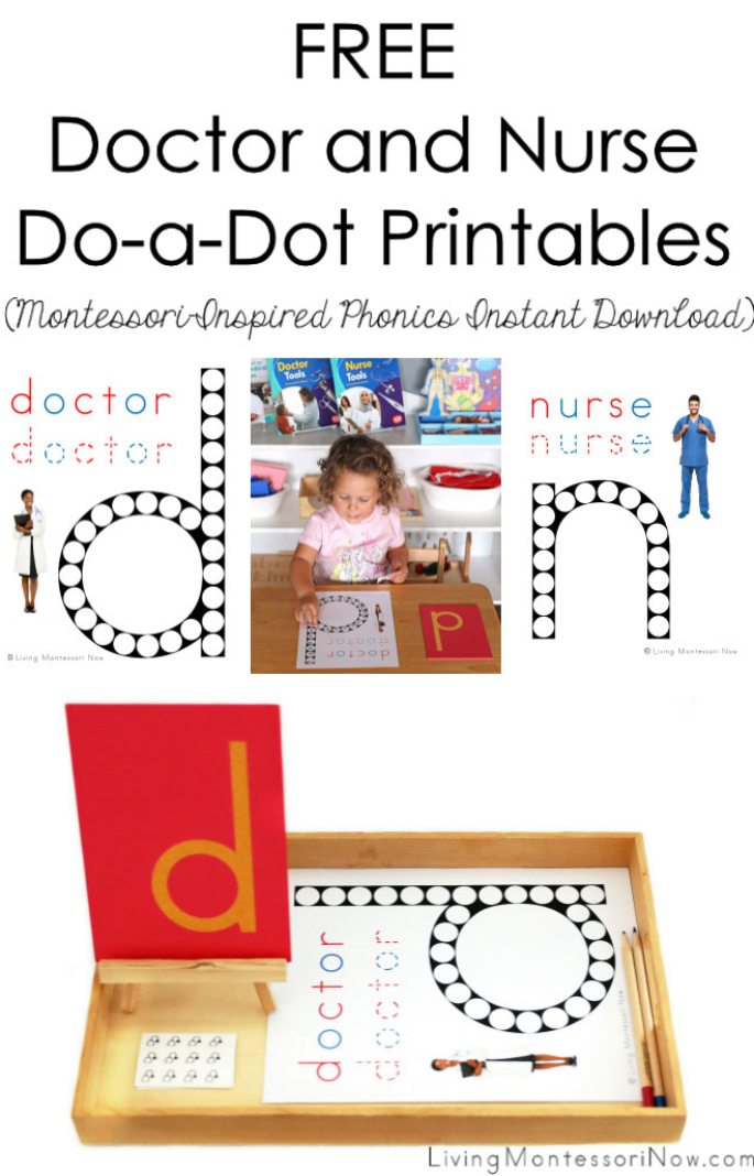 FREE Doctor and Nurse Do-a-Dot Printables (Montessori-Inspired Instant Download)