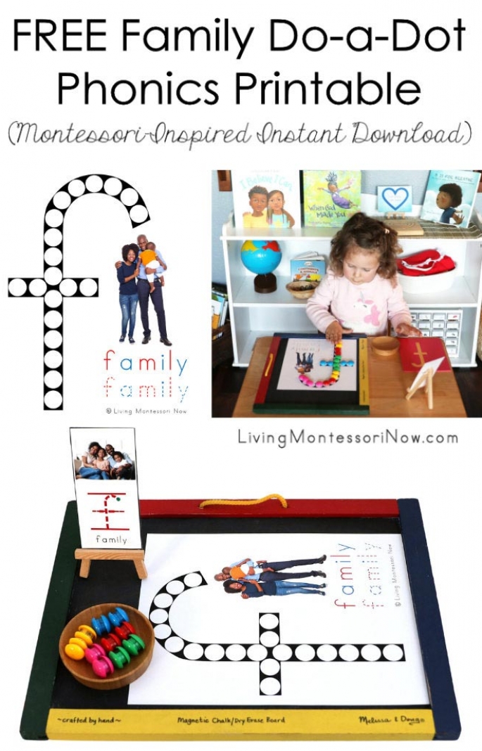 FREE Family Do-a-Dot Phonics Printable (Montessori-Inspired Instant Download)