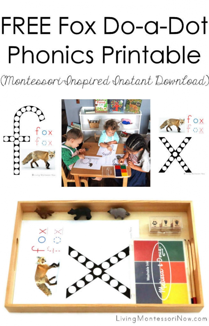 FREE Fox Do-a-Dot Phonics Printable (Montessori-Inspired Instant Download)