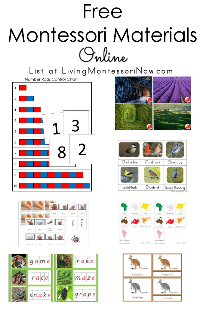 Free Montessori Materials Online