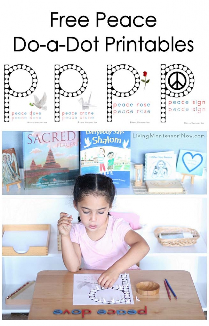 FREE Peace Do-a-Dot Printables (Montessori-Inspired Instant Download)