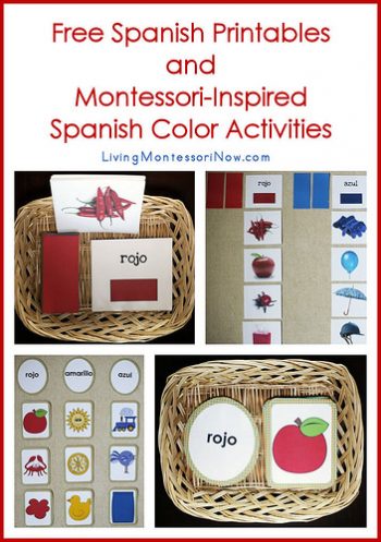 Free Spanish Printables and Montessori-Inspired Spanish Activities