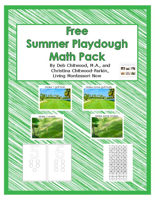 Free Summer Playdough Math Pack (Montessori-Inspired Instant Download)