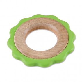 Green Ring Two-Stage Teether Toy from For Small Hands
