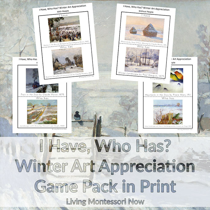 I Have, Who Has? Winter Art Appreciation Game Pack in Print
