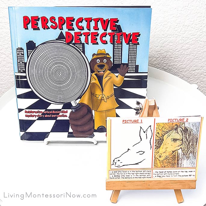 Mindfulness Table with Perspective Detective and Optical Illusion Cards