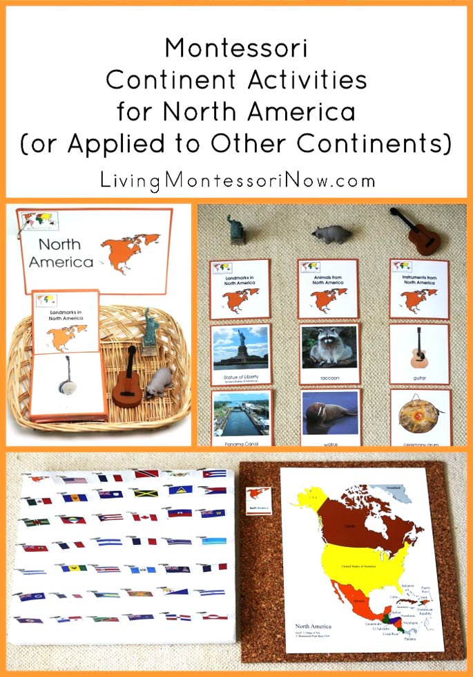 Montessori Continent Activities for North America (or Applied to Other Continents)