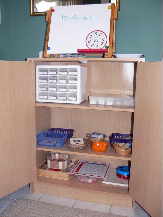 Montessori Elementary Cabinet (Photo from Montessori for Everyone)
