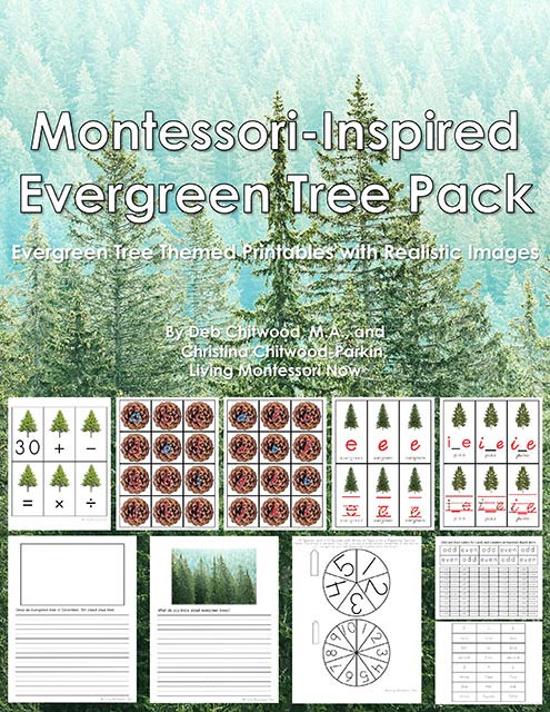 Montessori-Inspired Evergreen Tree Pack