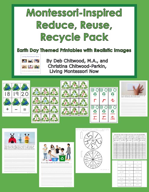 Montessori-Inspired Reduce, Reuse, Recycle Pack