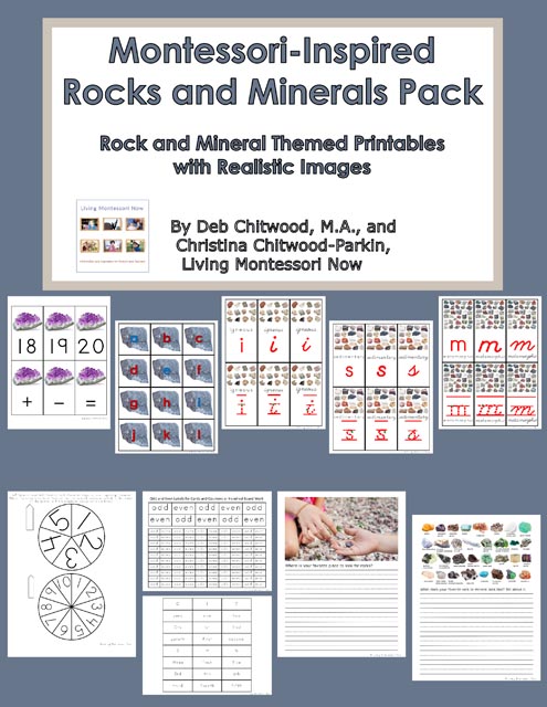 Montessori-Inspired Rocks and Minerals Pack