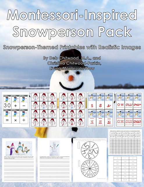 Montessori-Inspired Snowperson Pack