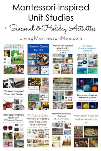 Montessori-Inspired Unit Studies + Season and Holiday Activities