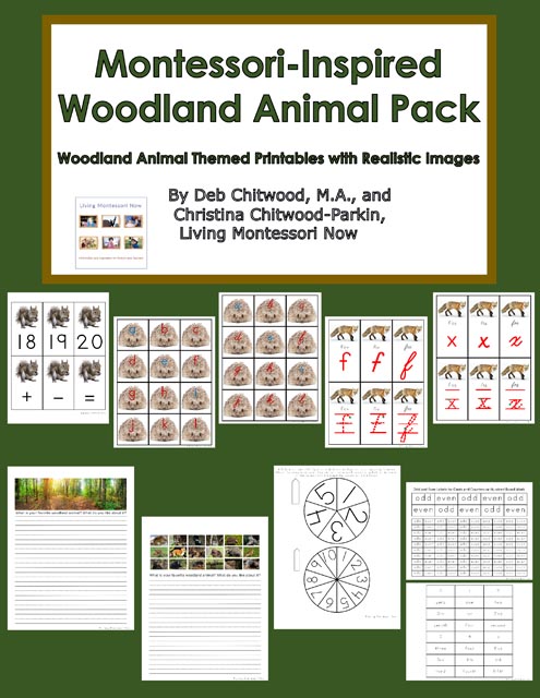 Montessori-Inspired Woodland Animal Pack