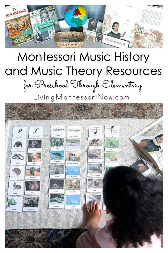 Montessori Music History and Music Theory Resources for Preschool Through Elementary