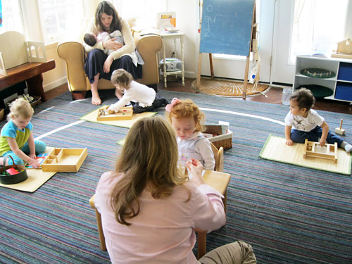 Montessori playgroup (photo from Montessori Messy)