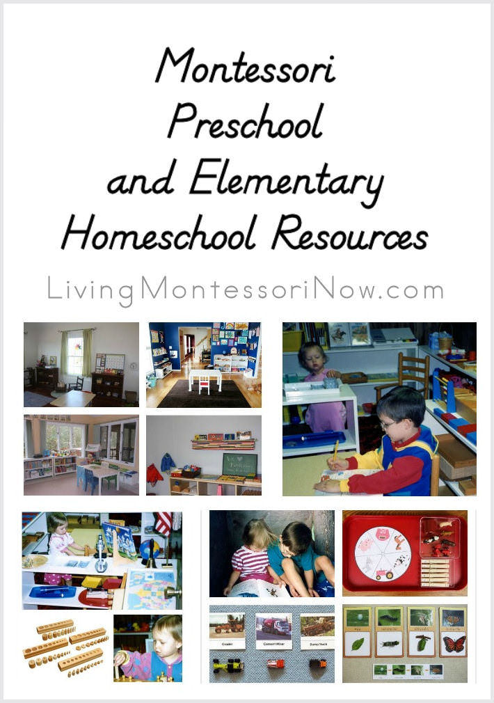 Montessori Preschool and Elementary Homeschool Resources