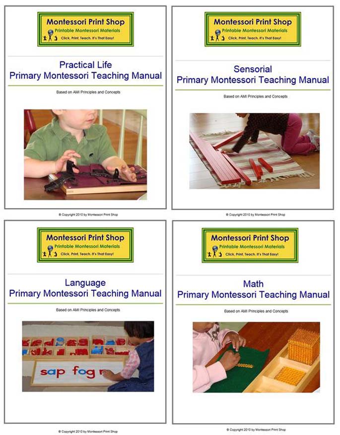 Montessori Print Shop Primary Montessori Teaching Manuals