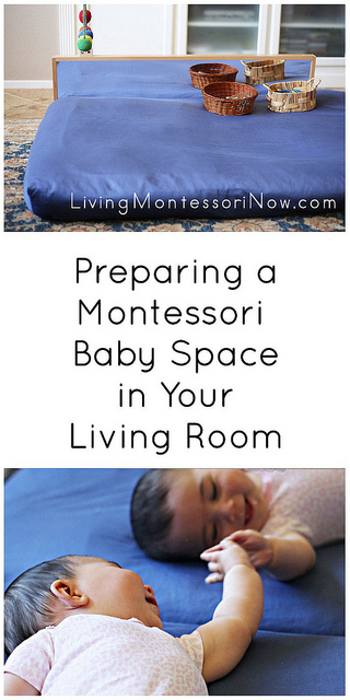 Preparing a Montessori Baby Space in Your Living Room