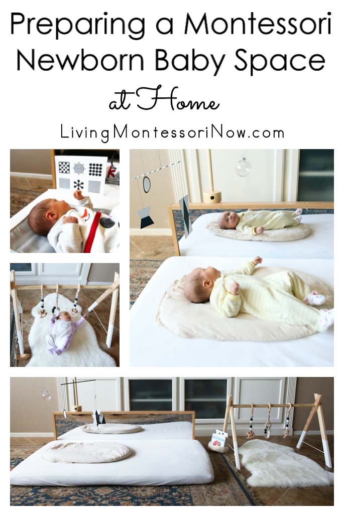 Preparing a Montessori Newborn Baby Space at Home