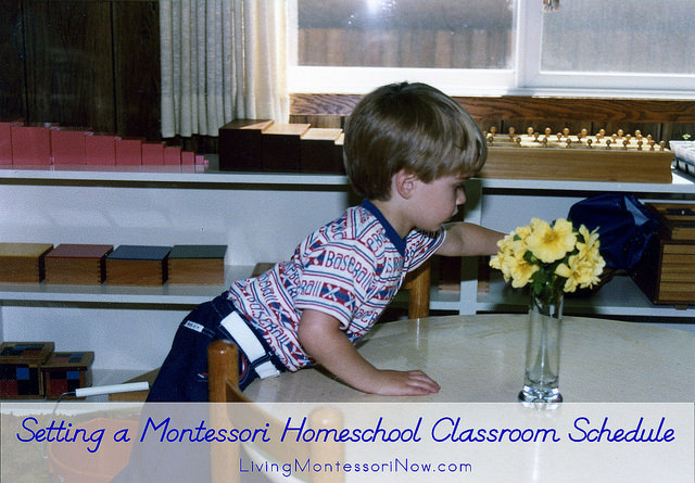 Setting a Montessori Homeschool Classroom Schedule