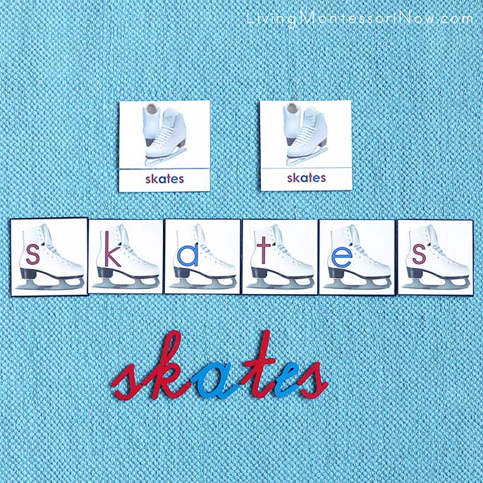 Skates 3-Part Cards and Spelling Work