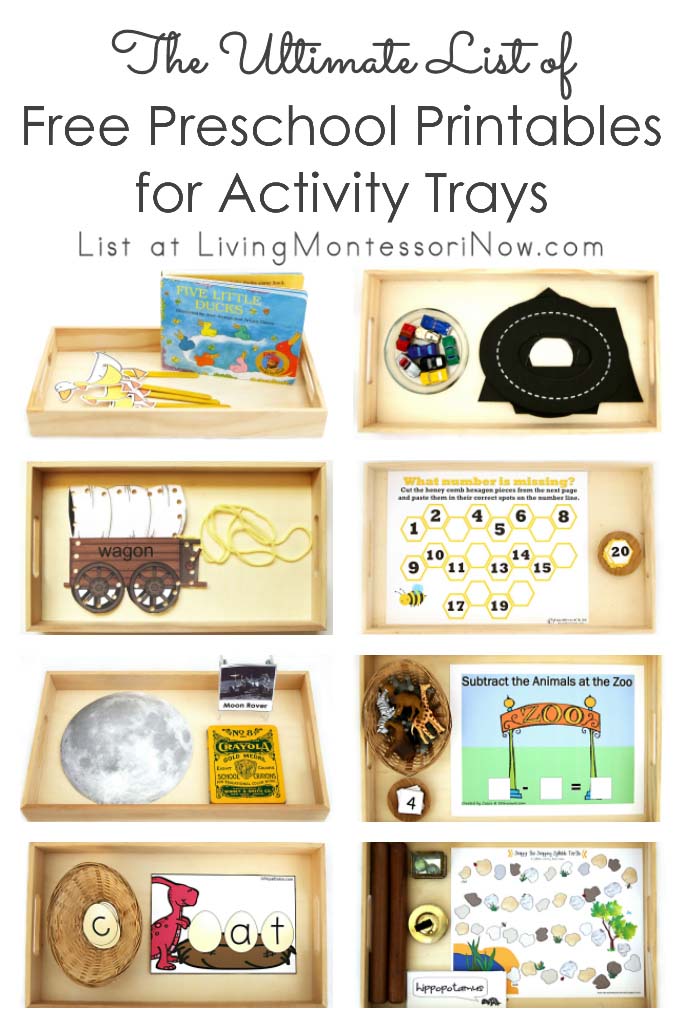 The Ultimate List of Free Preschool Printables for Activity Trays