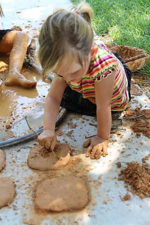 Writing on Clay Tablet with Twigs (Photo from Chasing Cheerios)