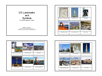 US Landmarks and Symbols (Photo from The Homeschool Den)